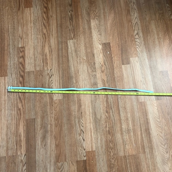 Women's blue leather belt - Picture 4 of 5